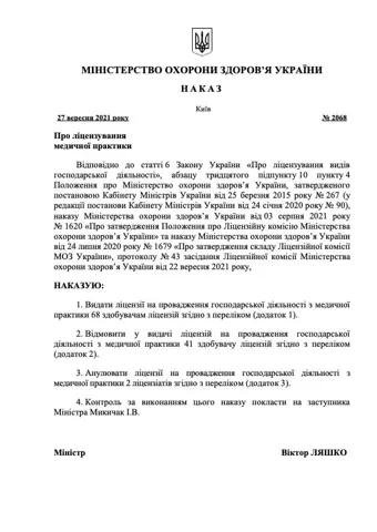 лицензия на лечение алкоголизма — Клініка 24/7 Detoks